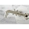 Kingston Brass Roman Tub Faucet, Polished Nickel, Wall Mount KS8026ZX - alternate 5